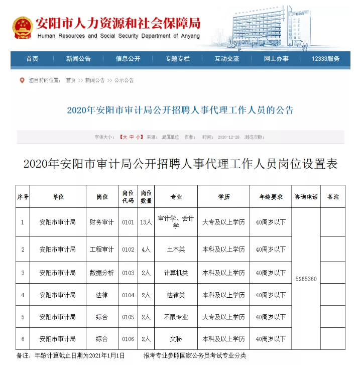 宁陵县审计局最新招聘公告详解