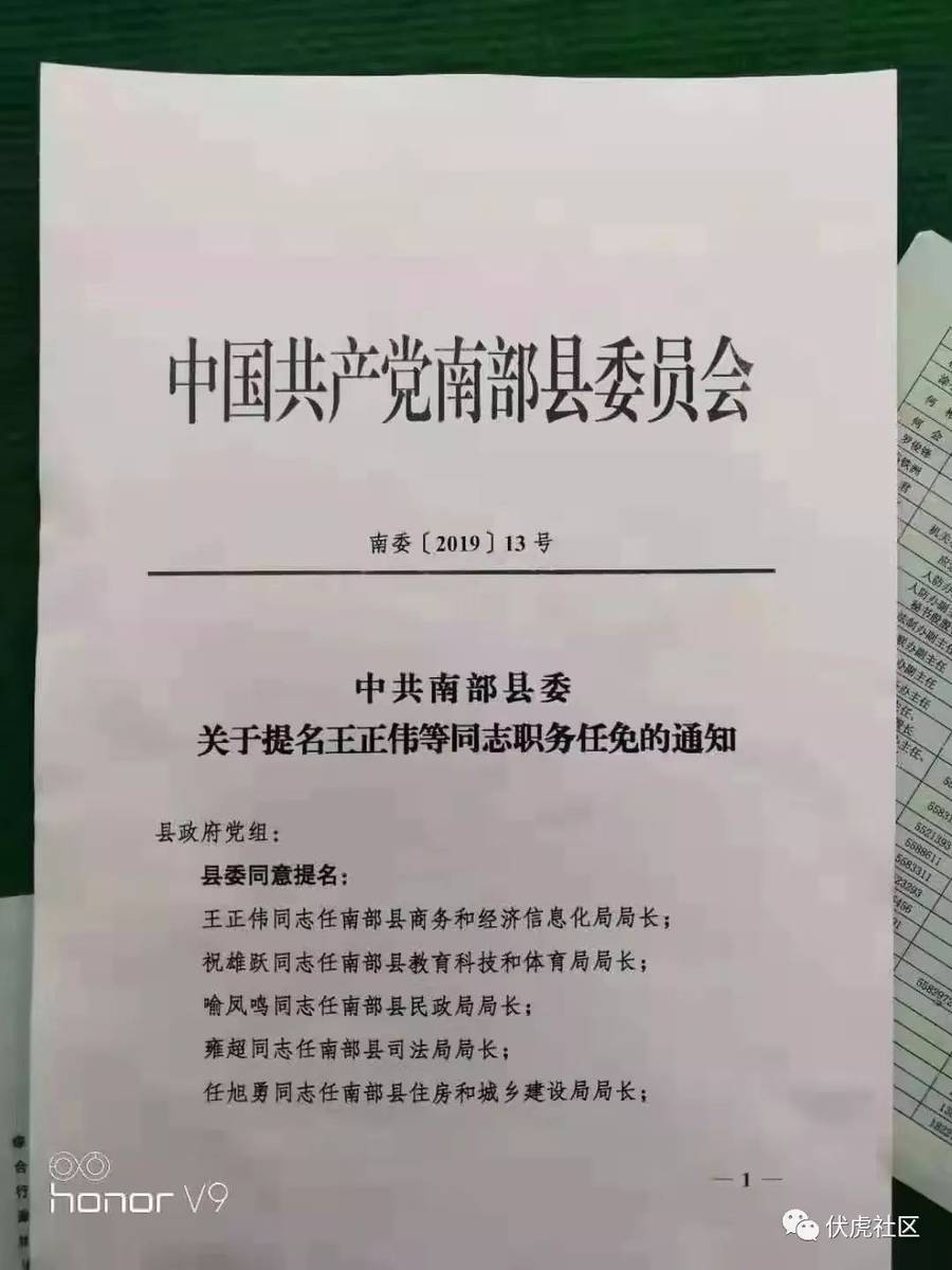 南部县民政局人事任命动态更新